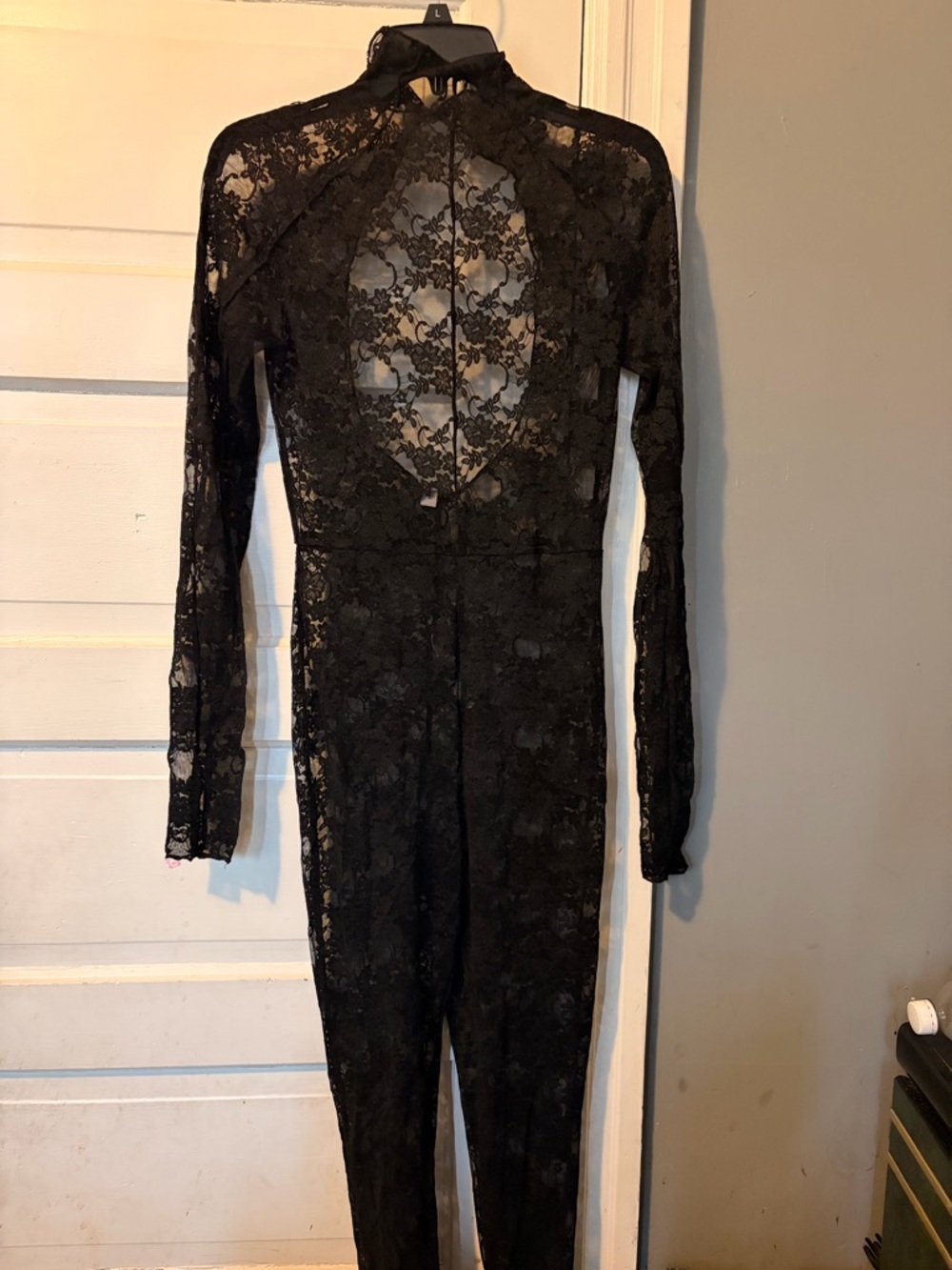 Urban Outfitters Black Lace Sheer Jumpsuit - Picture 10 of 10
